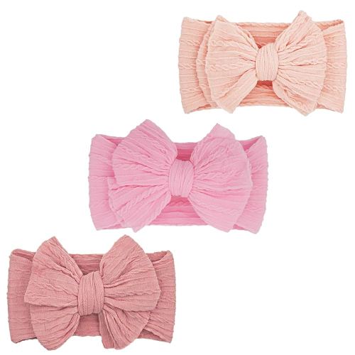 Baby Bows Headbands Soft Stretchy Baby Girl Nylon Headband Soft Hair Bands Accessories for Newborn Infant Toddler Kids