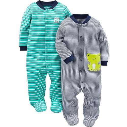 Simple Joys by Carter's Baby Boys' 2-Pack Cotton Sleep and Play