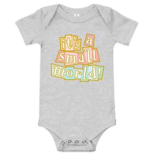 It&#39;s a Small World Disney Baby short sleeve one piece onesie, It&#39;s a Small World Onesie, Disney Family Vacation Matching Shirt