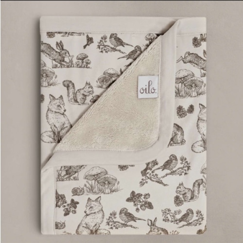 Oilo Woodland Plush Infant Blanket
