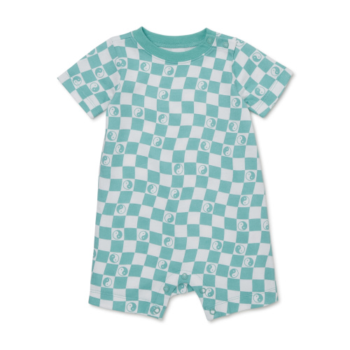 Garanimals Baby Boy Short Sleeve Print Romper, Sizes 0-24 Months