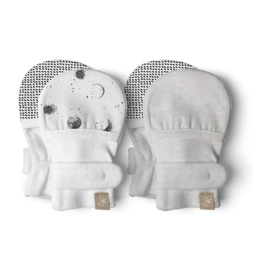 Goumi Stay On 2-pack Mitts 3-6m