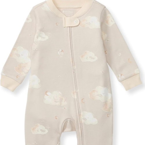 Burt's Bees Baby Boys Sleep and Play PJs, 100% Organic Cotton One-Piece Zip Front Romper Jumpsuit Pajamas