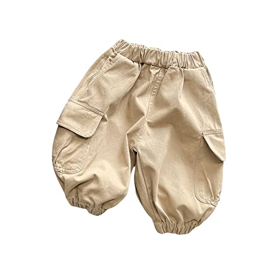 AIMAOMI Kids Toddler Baby Girls Boy Cargo Pant Solid Streetwear Harem Pant Casual Jogger Sweatpants for 1~6T