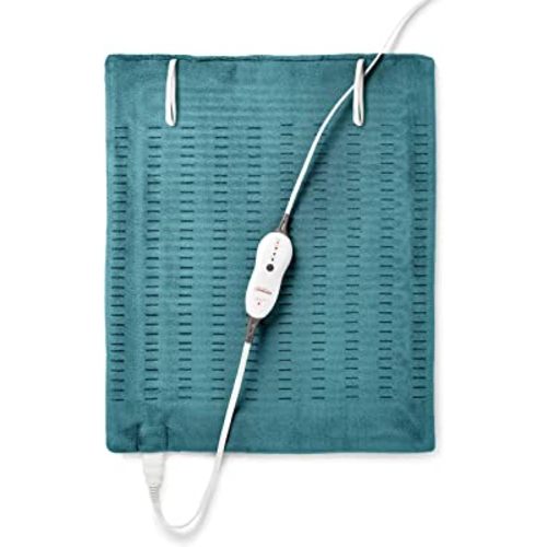 Sunbeam Heating Pad for Back, Neck, and Shoulder Pain Relief with Auto Shut Off, XXL Large 20 x 24", Teal