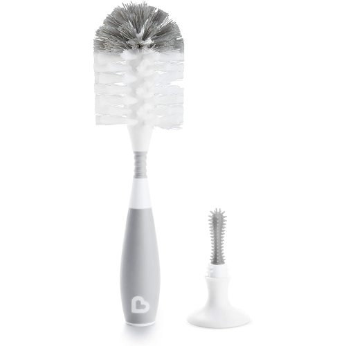 Munchkin® Bristle™ Bottle Brush, Grey - Gray