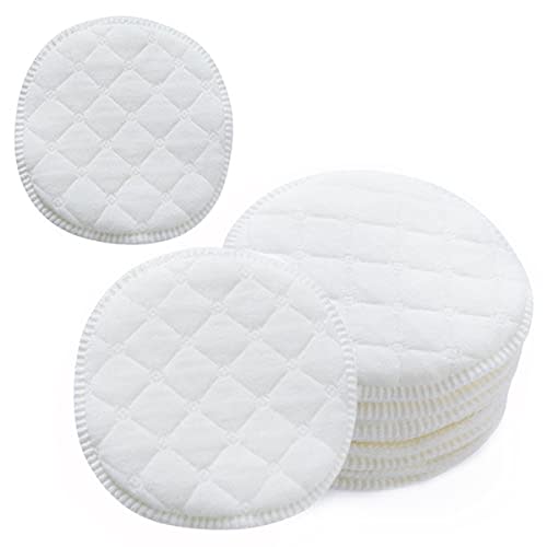 LapangZi Reusable Breast Pads for Breastfeeding 12 Pack Organic Washable Nipple Pads Nursing Pads Cotton Highly Absorbent Postpartum Essentials( 3.74 * 3.74inch/9.5 * 9.5cm)