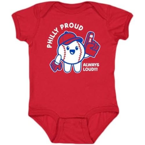 Hometown Proud, Always Loud Kid's Baby Bodysuit for Baseball Fans