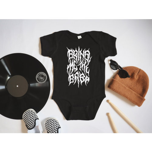 Bring Me The Baba | Baby Bodysuit | Metalcore Parody | Trendy & Alternative Style For Your Little Rockstar!