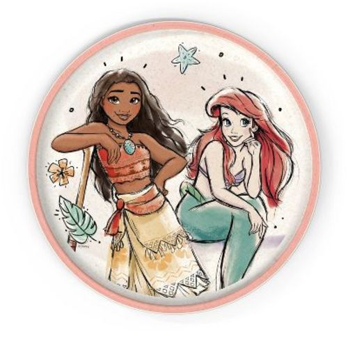 Zak Designs 2pk 8" Melamine Bamboo Dining Plate Set, Color: Princess