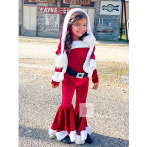 2022 Santa Baby and Cloak Complete Outfit, Red - size 0-3M