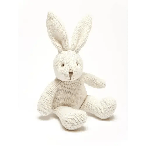 Organic Knitted Bunny Rattle