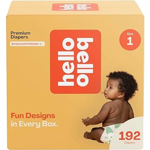Hello Bello Disposable Diapers Size 2 (10-16 lbs), Extra-Absorbent,  Hypoallergenic, and Eco-Friendly Baby Diapers with Snug and Comfort Fit,  100 Count
