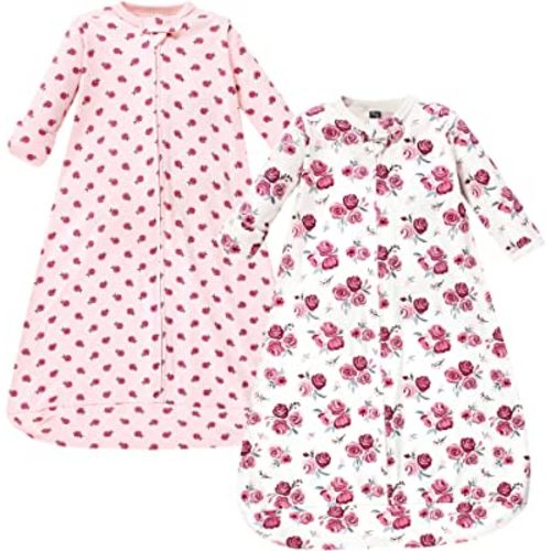 Hudson Baby BabyCotton Long-Sleeve Wearable Sleeping Bag, Sack, Blanket