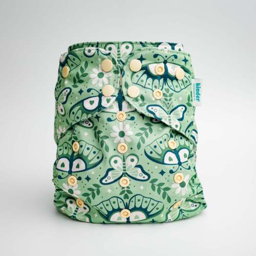 Nature: Essentials Pocket Cloth Diaper with Athletic Wicking Jersey, Grows with your Baby