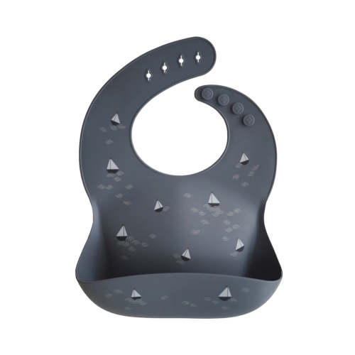 Bavoir bébé en silicone MUSHIE - Bateaux