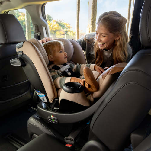 Revolve360 Extend All-in-One Rotating Car Seat with Green & Gentle Fabric