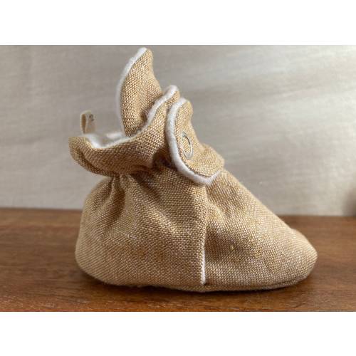 Leather Baby Booties (made from cloth, not leather)