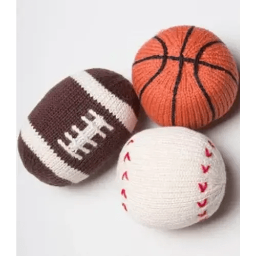 Baby Sports Interactive Plush Toy Set - Football/Basketball/Baseball