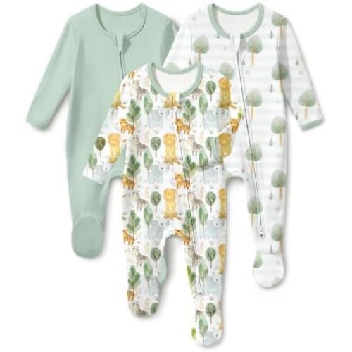 Baby Sleepers 3Pcs 100% Cotton Pajamas 6-9 Months