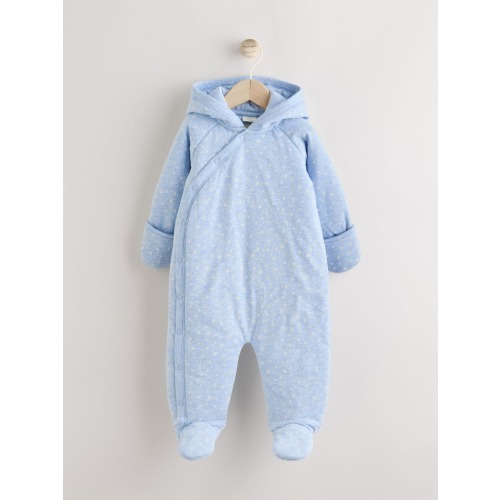 Blue Hooded Baby All-In-One (0-18mths)