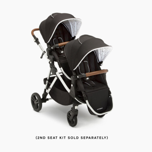 Mockingbird Single-to-Double Stroller - Penny Handlebar, Black / Watercolor Canopy 2.0