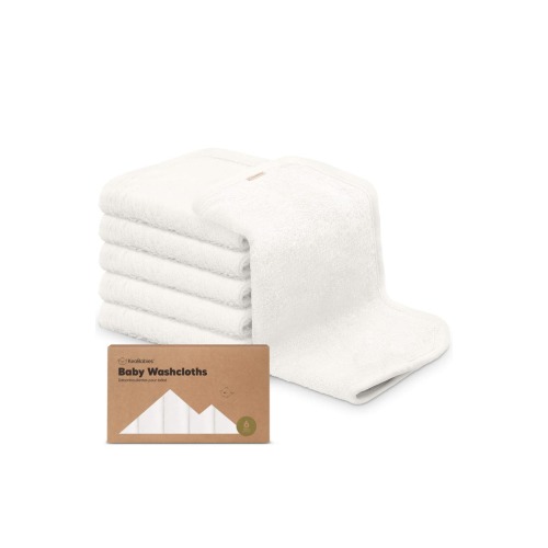 Deluxe Baby Washcloths - White