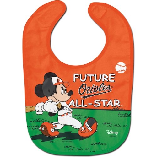 Baltimore Orioles WinCraft Disney Mickey All Pro Baby Bib