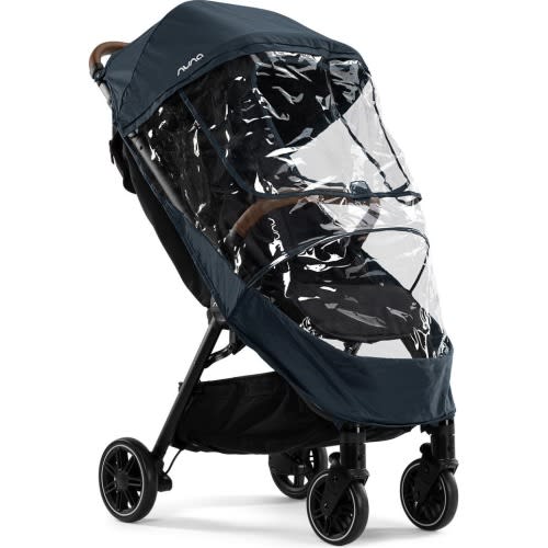 Nuna TRVL Stroller Rain Cover, Blue/ Clear