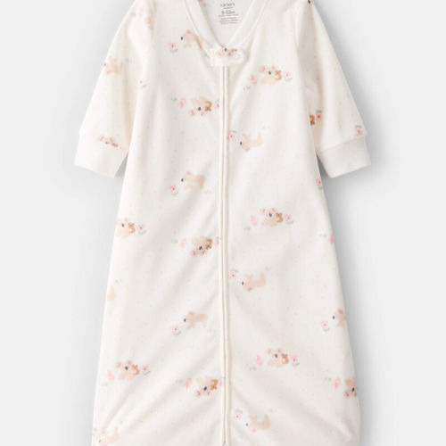 Ivory Baby Koala Print Loose Fit Long-Sleeve Wearable Blanket - White | Carter’s Oshkosh Canada