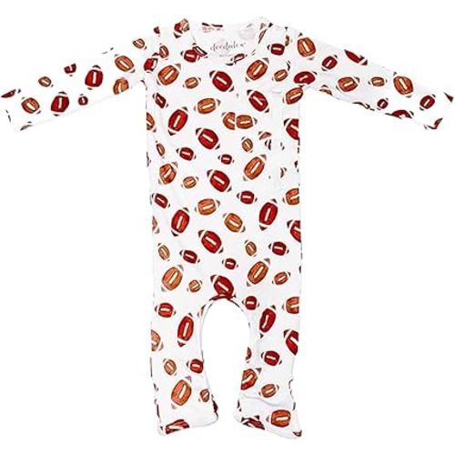 Bamboo Viscose Baby Rompers - Soft & Breathable, Zipper Closure, Front Pocket - Newborn to 18 Months