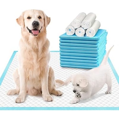 Extra Large Dog Pads 30"x26" (40 Count), Thicker Pet Training and Puppy Pads, Super Absorbent Pee Pads for Dogs, Leakproof Dog Potty Training Pads for Puppies, Cats, Rabbits, Pet Pee Pads XL