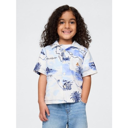 Baby & Toddler Linen-Cotton Cabana Shirt