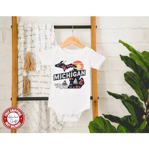 Michigan State Gerber® Baby Onesie® in Short or Long Sleeves