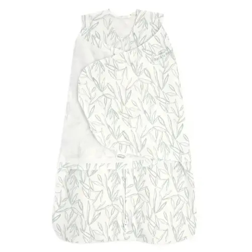 Newborn - 100% Cotton Baby Swaddle Green Leaves | HALO US