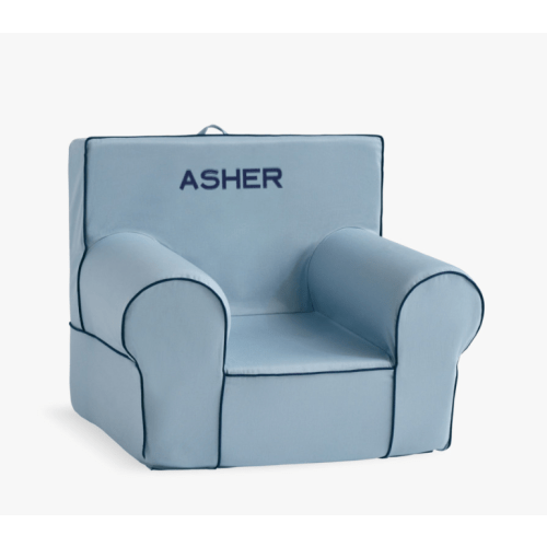 Anywhere Chair®, Arona Twill with Navy Piping