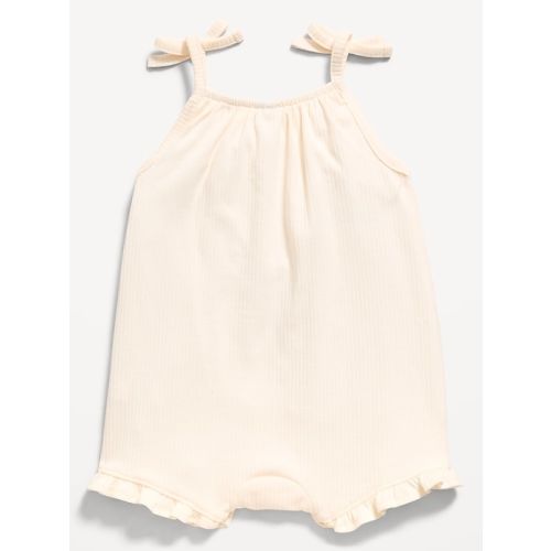 Tie-Strap Graphic One-Piece Romper for Baby
