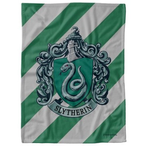 Harry Potter Soft Fleece Baby Blanket for Infant Toddler, All Season Cozy Crib Throw 30"x40" Slytherin Crest