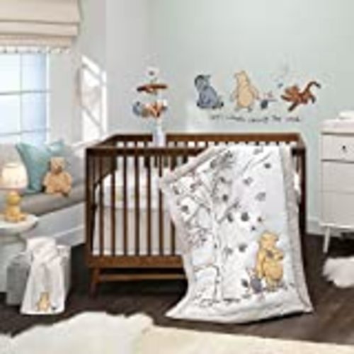 Amazon.com : Lambs & Ivy Disney Baby Winnie The Pooh Hugs 3-Piece Nursery Crib Bedding Set : Baby