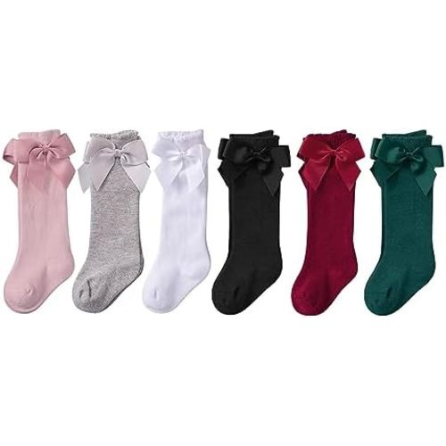 American Trends Baby Knee High Socks Girls Tube Long Socks Boys Newborn Infants Toddlers Ruffled Socks