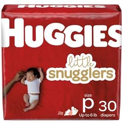 Huggies Supreme Little Snugglers, Preemies, 120 (4 PACKS of 30)
