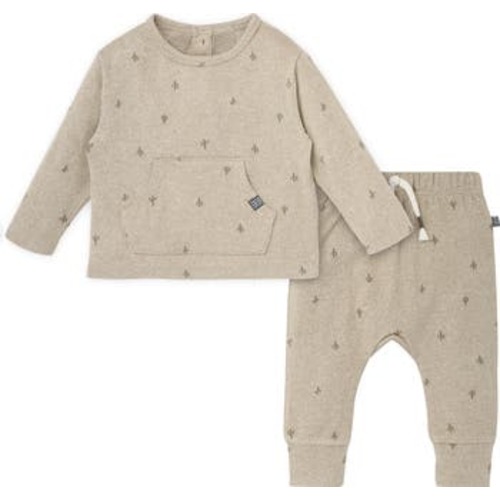 Brushed Hacci Top and Pant Set, 0-3M