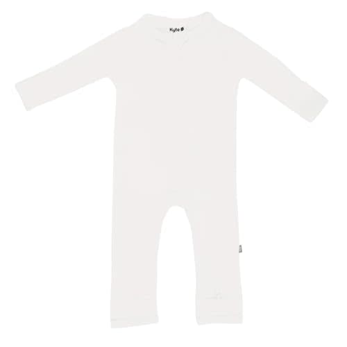 KYTE BABY Unisex Rayon Made From Bamboo Zippered Rompers 0-24 Months