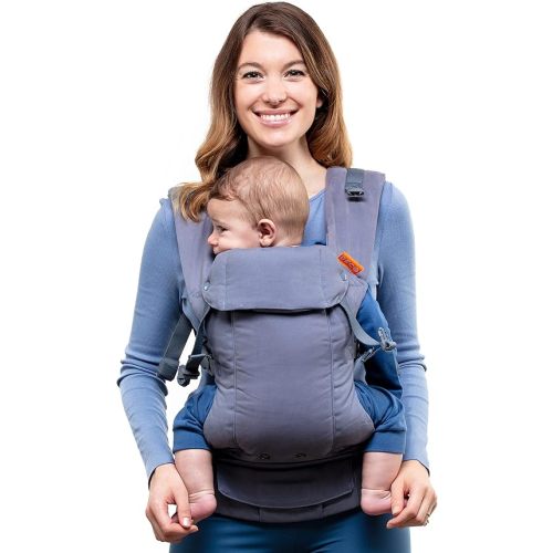 Beco Baby Carrier Gemini Newborn to Toddler-Front, Back and Hip Seat Carrier,Baby Carrier Backpack & Baby Front Carrier with Adjustable Seat,Ergonomic Baby Holder 7-35lbs (Grey)
