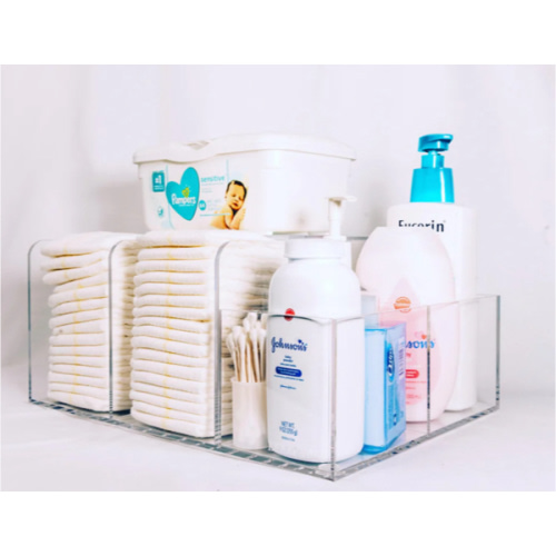 LELLOBABY™ - Deluxe Lucite Acrylic Diaper Caddy