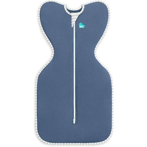 Love to Dream Swaddle UP, Baby Sleep Sack, Self-Soothing Swaddles for Newborns, Improves Sleep, Snug Fit Helps Calm Startle Reflex, New Born Essentials for Baby, 5-8.5 lbs, Denim