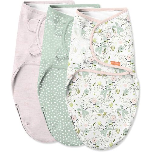 SwaddleMe Easy Change Swaddle(Peekaboo Panda) - Size Small/Medium, 0-3 Months, 3 Count (Pack of 1)