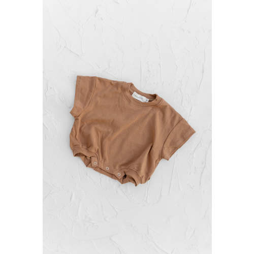 T-Shirt Romper - Cinnamon