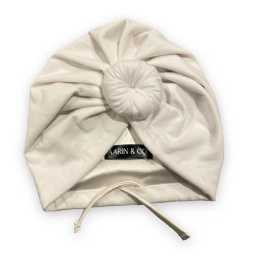 Adjustable Satin Lined Turban-Snow – Aarin & Co.