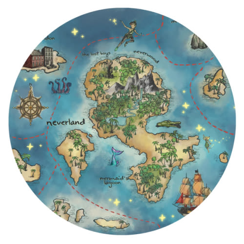 Neverland Map Swaddle Blanket